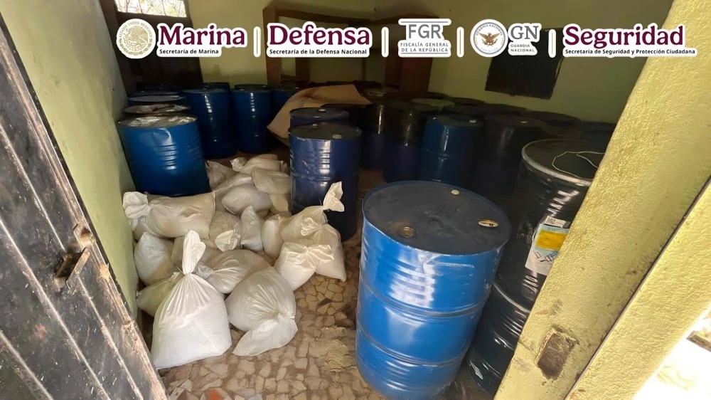 Autoridades aseguran narcolaboratorio de Omar Coronel