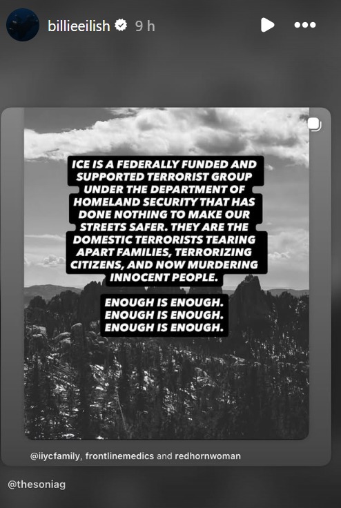 Billie Eilish, Instagram