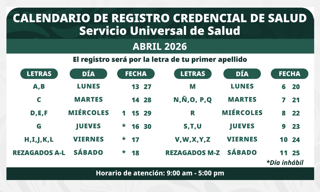 Sheinbaum presenta credencial de Servicio Universal de Salud