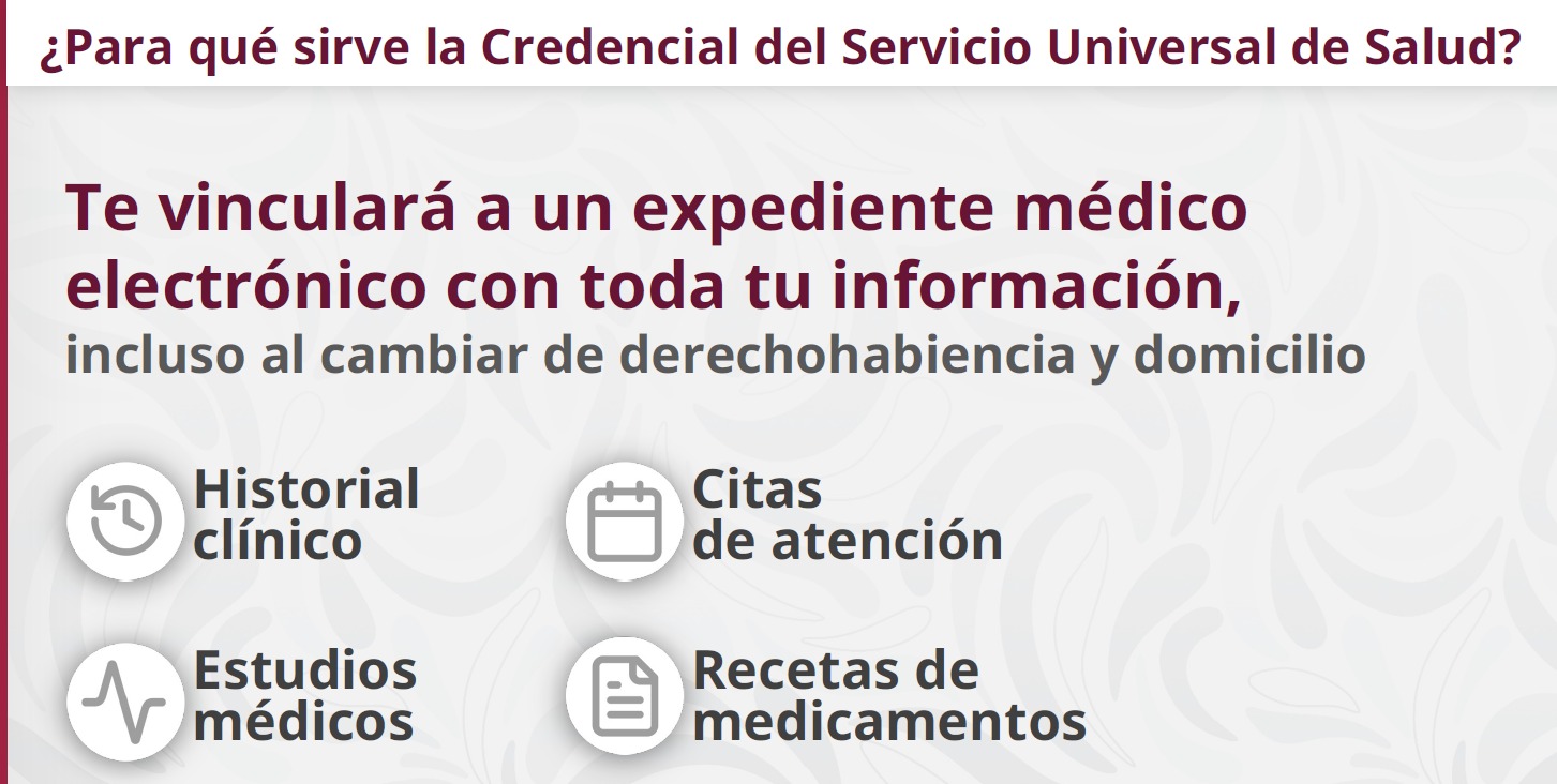 Sheinbaum presenta credencial de Servicio Universal de Salud