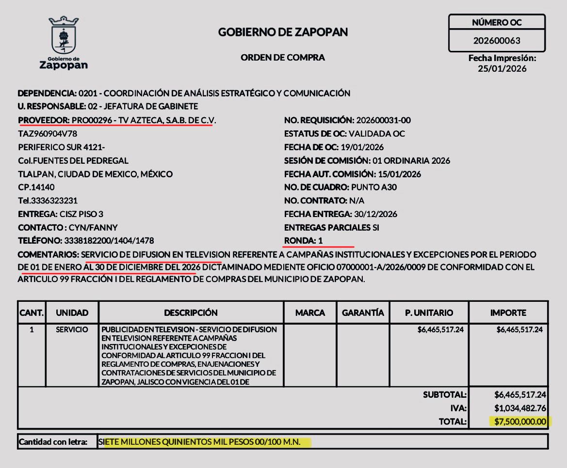 Contrato millonario MC TV Azteca