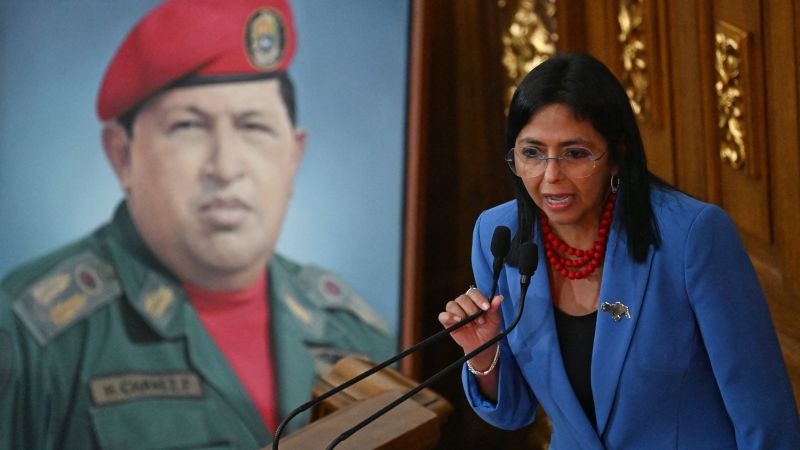 Delcy Rodríguez es amenazado por Trump