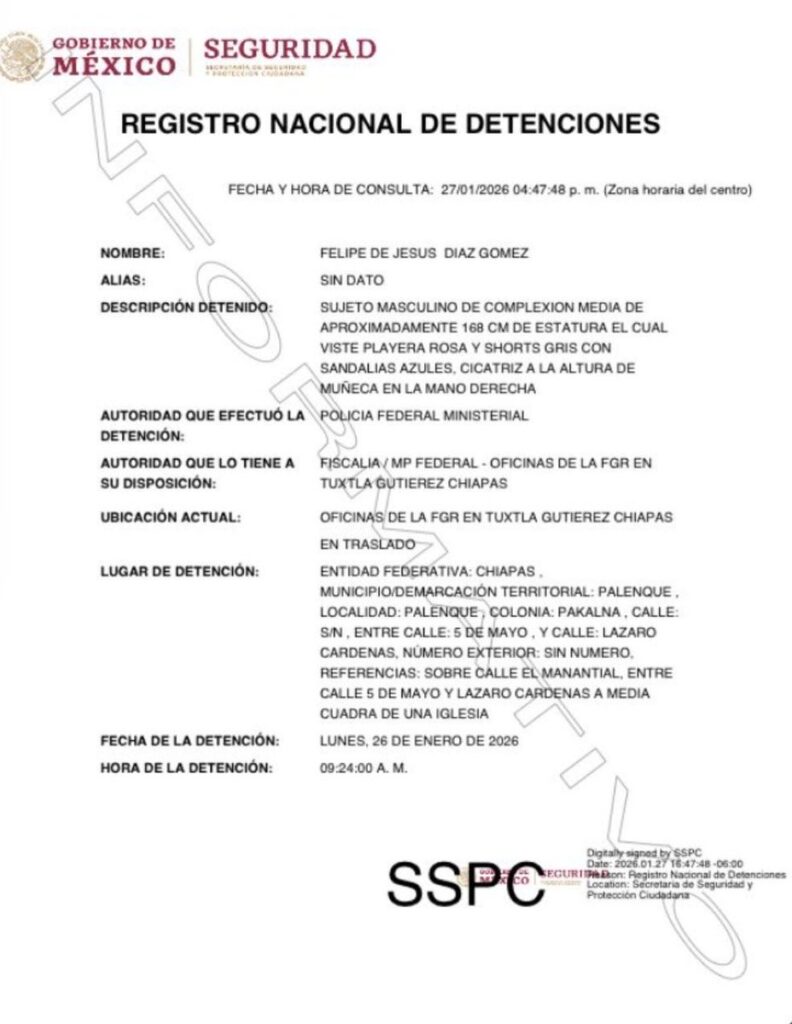 Detenciones por Tren Interoceánico