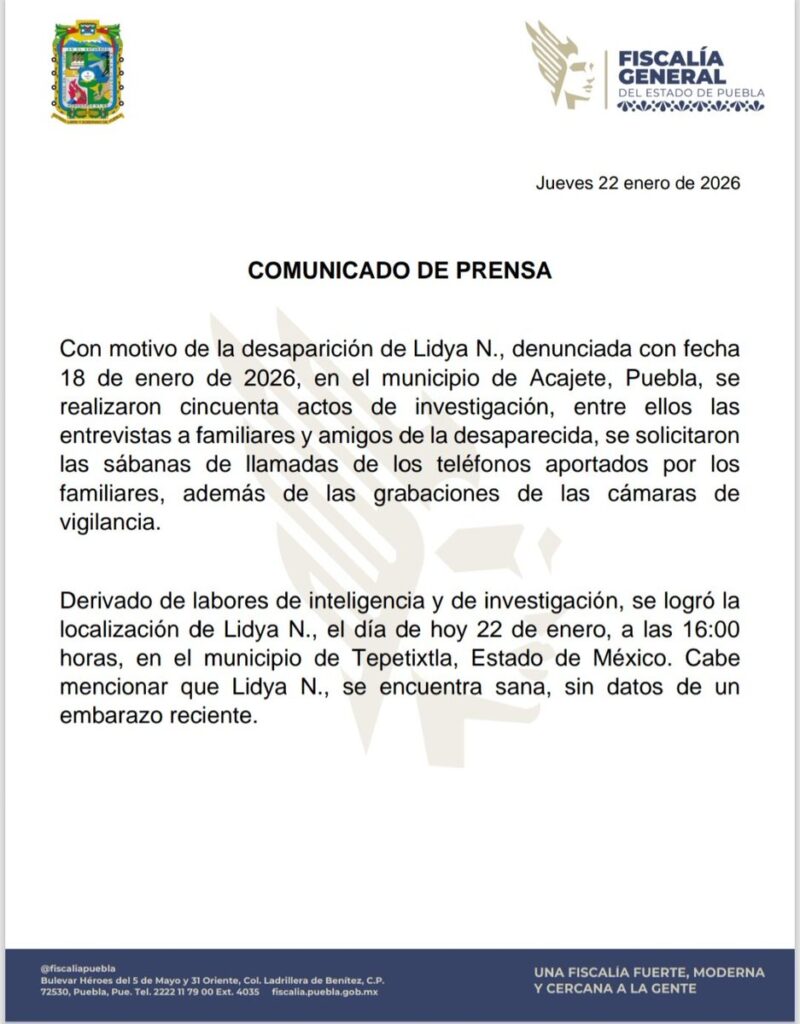 FGE caso lidya Valdivia