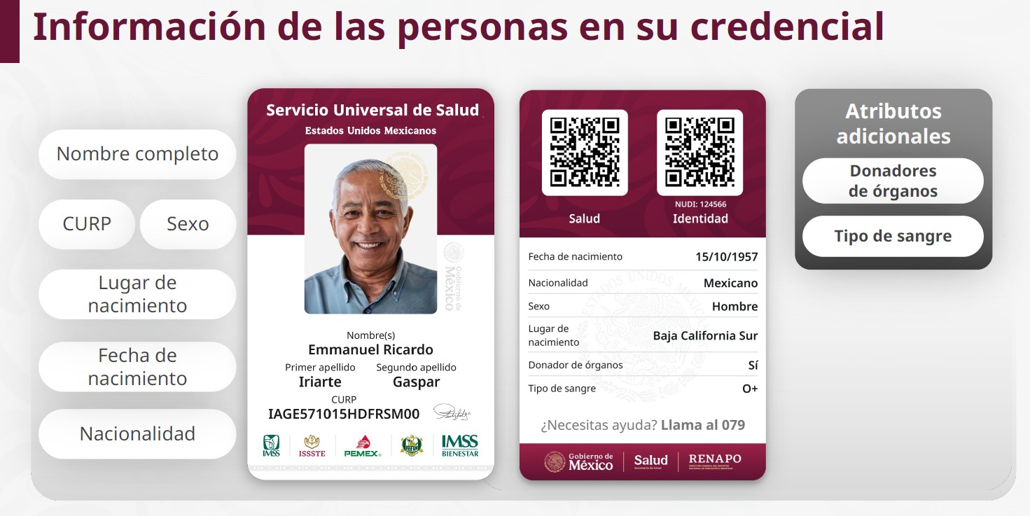 Sheinbaum presenta credencial de Servicio Universal de Salud