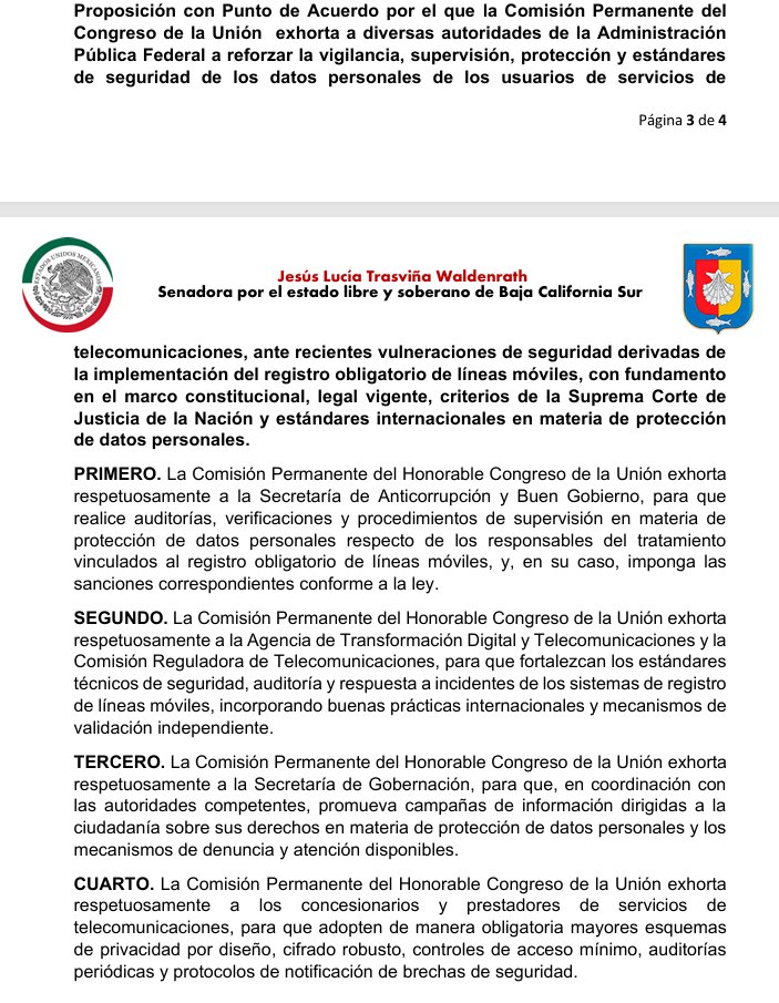 Iniciativa para protección de datos celulares 