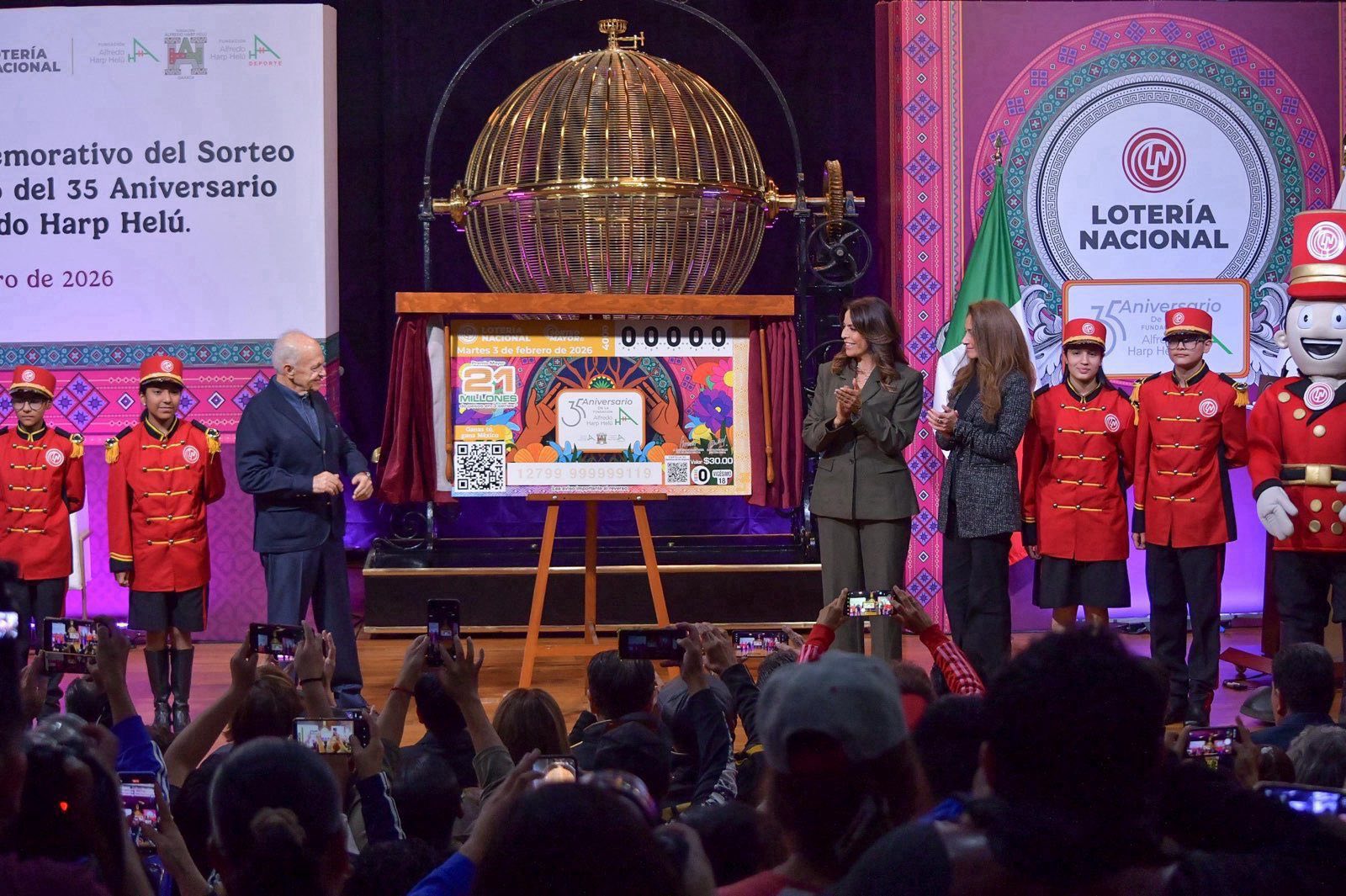 Lotería Nacional destaca labor de la fundación Alfredo Harp Helú
