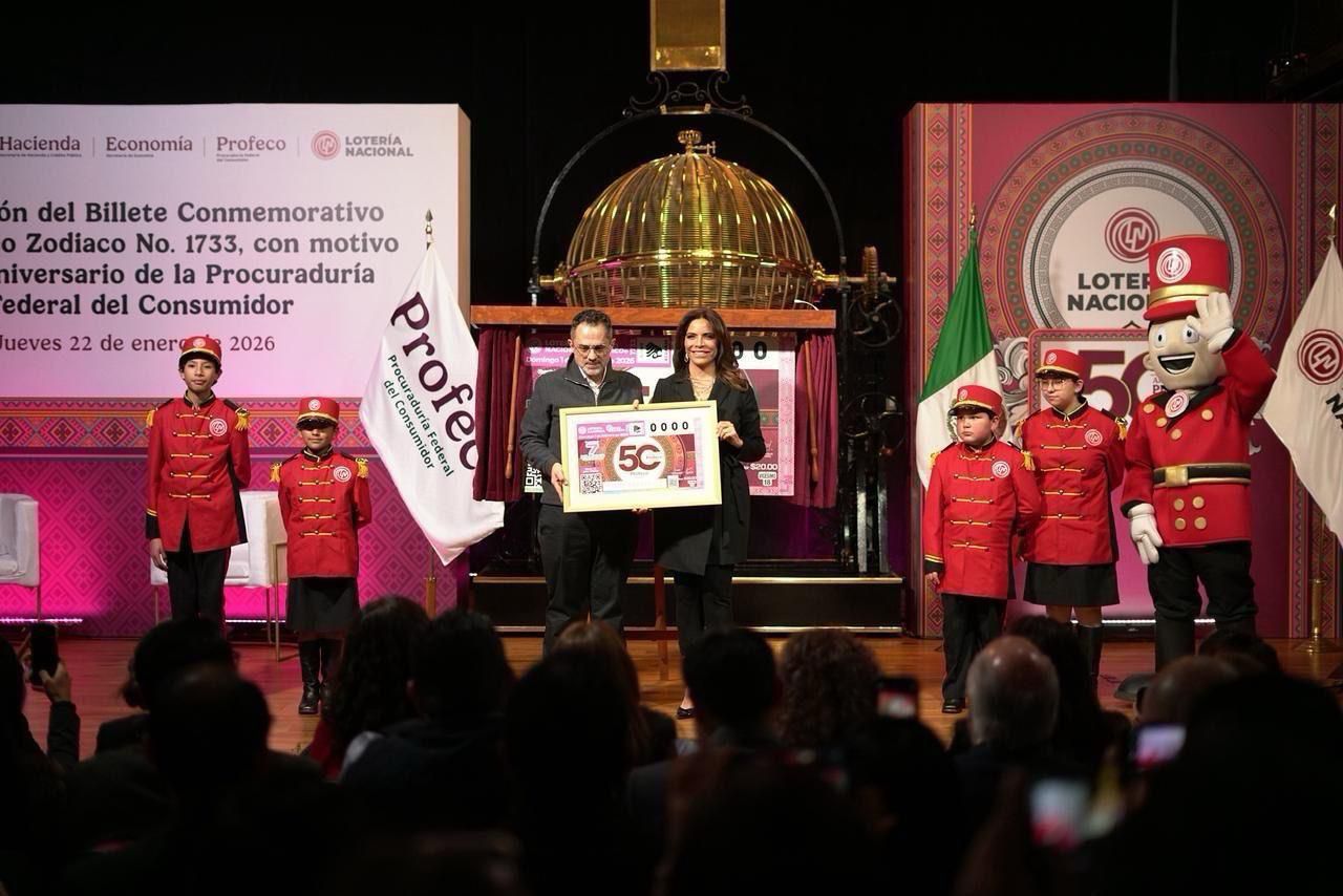 Lotería Nacional celebra 50 años de Profeco