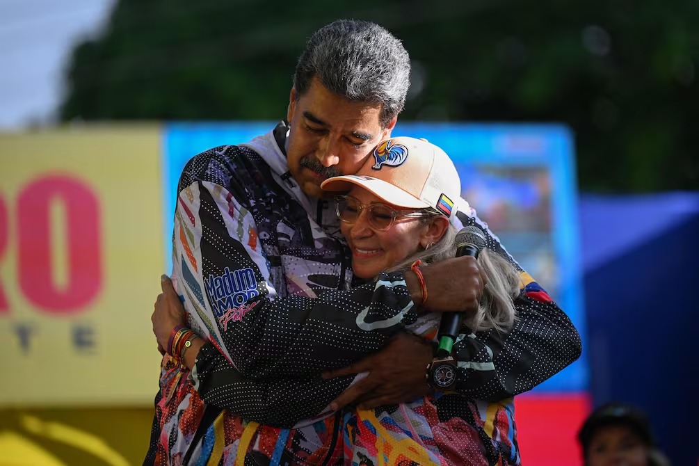 Nicolás Maduro y Cilia Flores