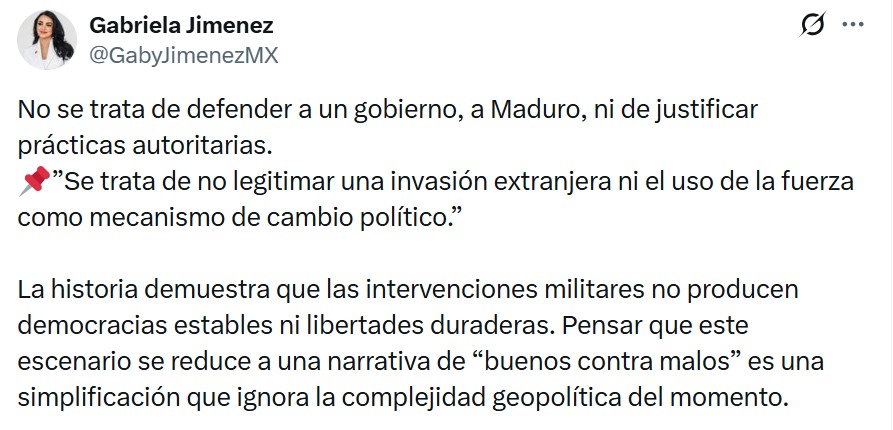 postura Gaby Jiménez