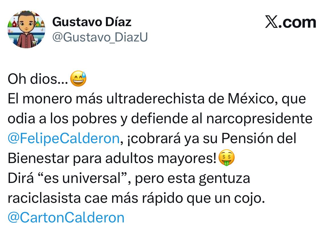 Redes se burlan de monero Calderón