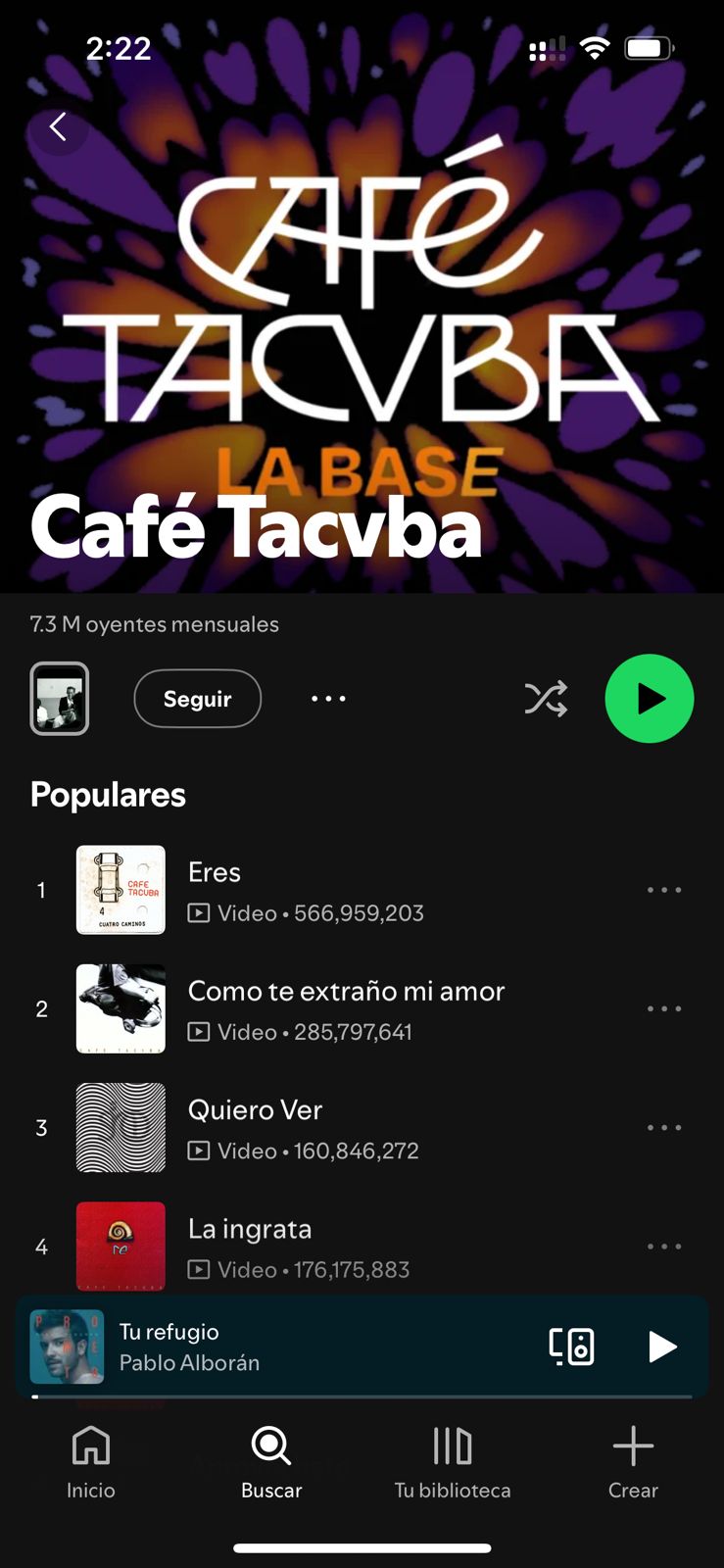 Rubén Albarrán pide quitar música de Café Tacvba de Spotify