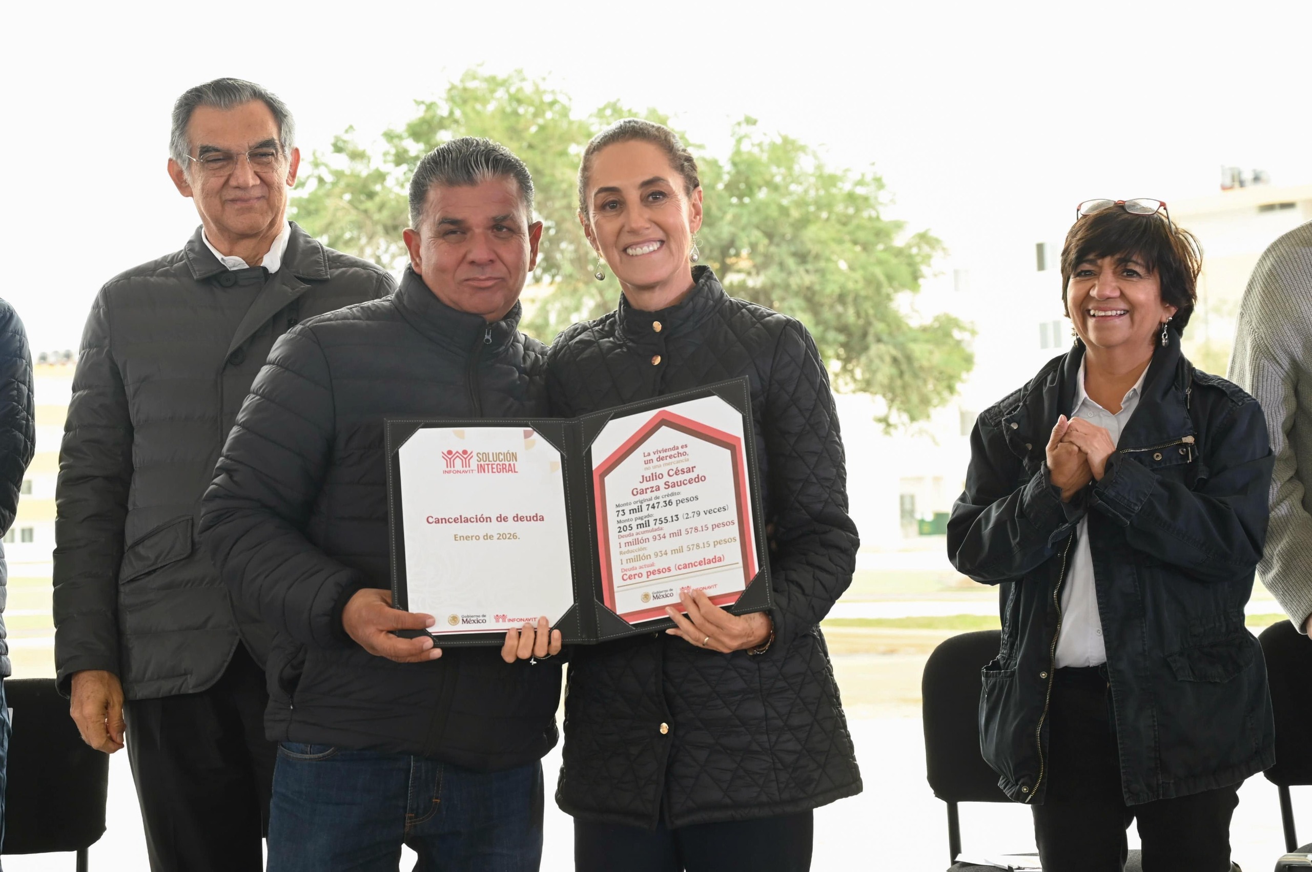 Sheinbaum entrega vivienda en Tamaulipas 