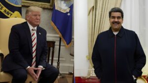 El pequeño dictador usó a las fuerzas militares estadounidenses para ejecutar una incursión en Caracas el 3 de enero de 2026, que culminó con la detención de Nicolás Maduro y su esposa, Cilia Flores.