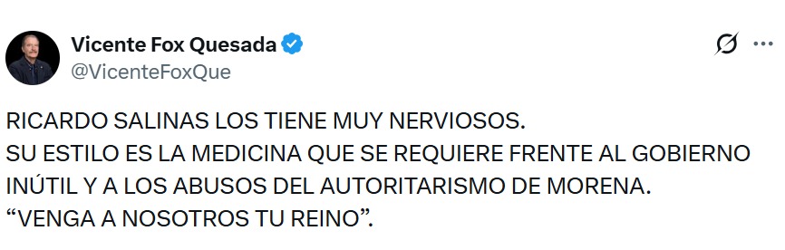 tuit Vicente Fox