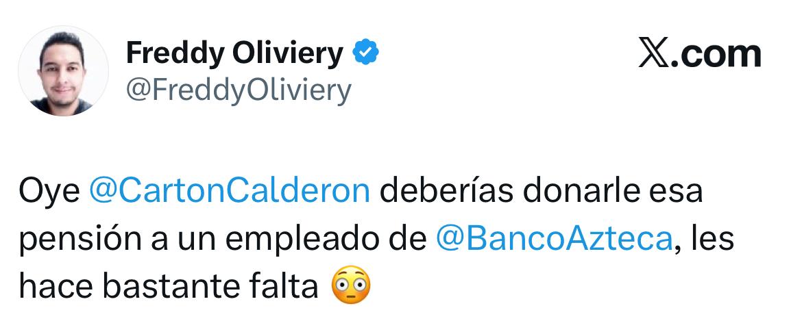 Usuarios se burlan de monero Calderón