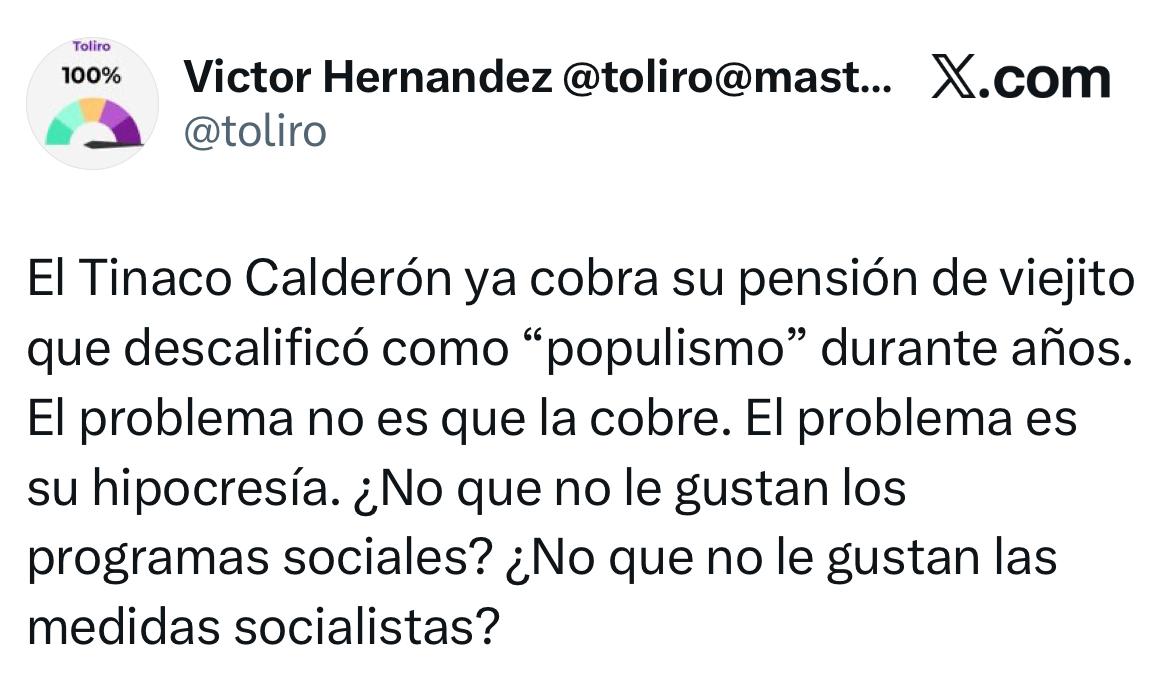 Usuarios critican a monero Calderón