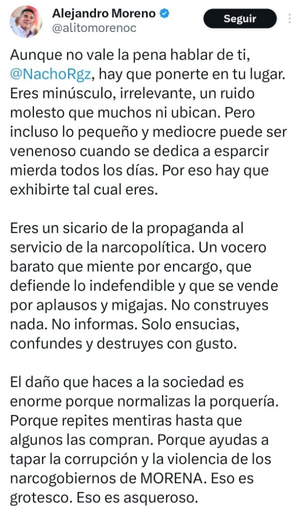 Alito Moreno contra El Chapucero