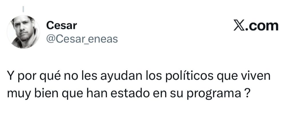 ayudan políticos