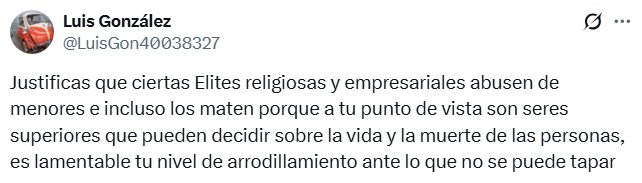 justifica a ciertas elites