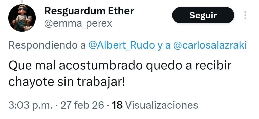mal acostumbrado