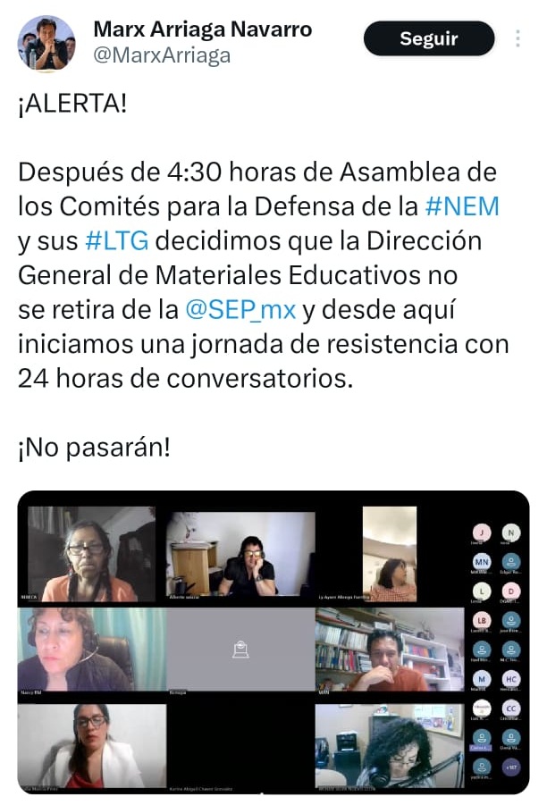 Max Arriaga con Comités 