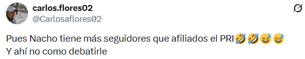 Nacho tiene más seguidores que el PRI