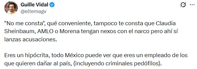No me consta