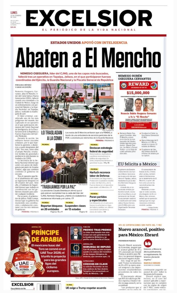 Portada Excélsior