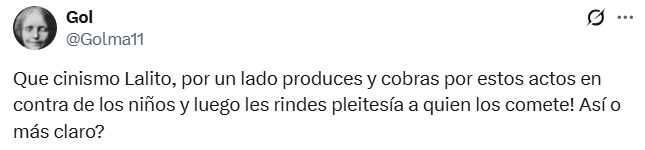 qué cinismo