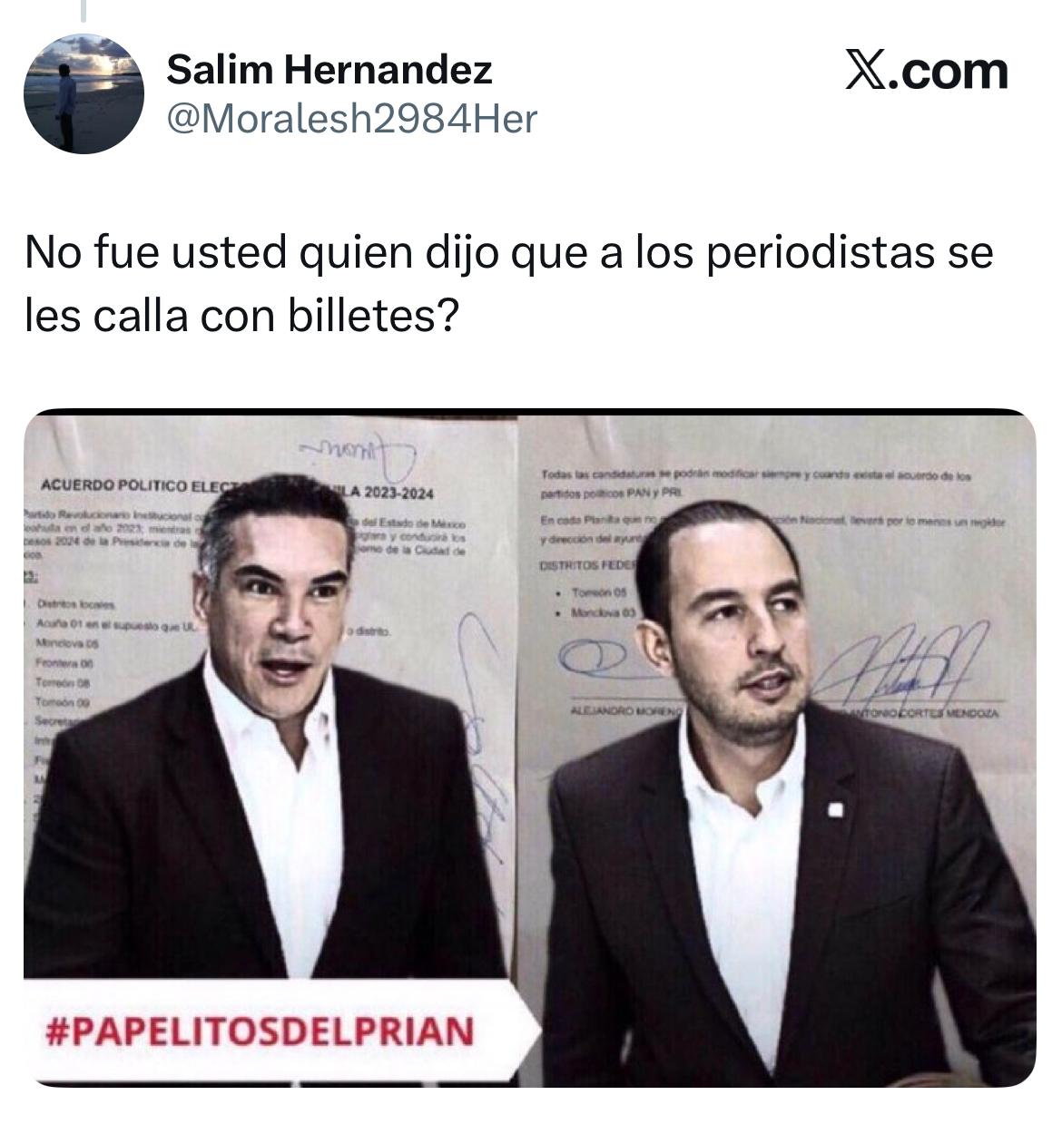Redes exhiben Alito Moreno
