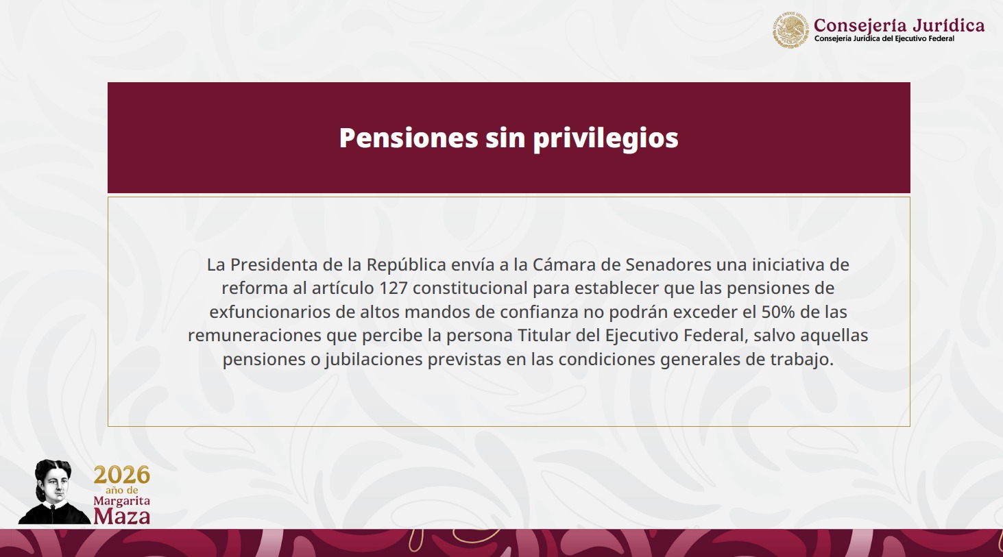 ¿En qué consiste la reforma a pensiones de Sheinbaum?