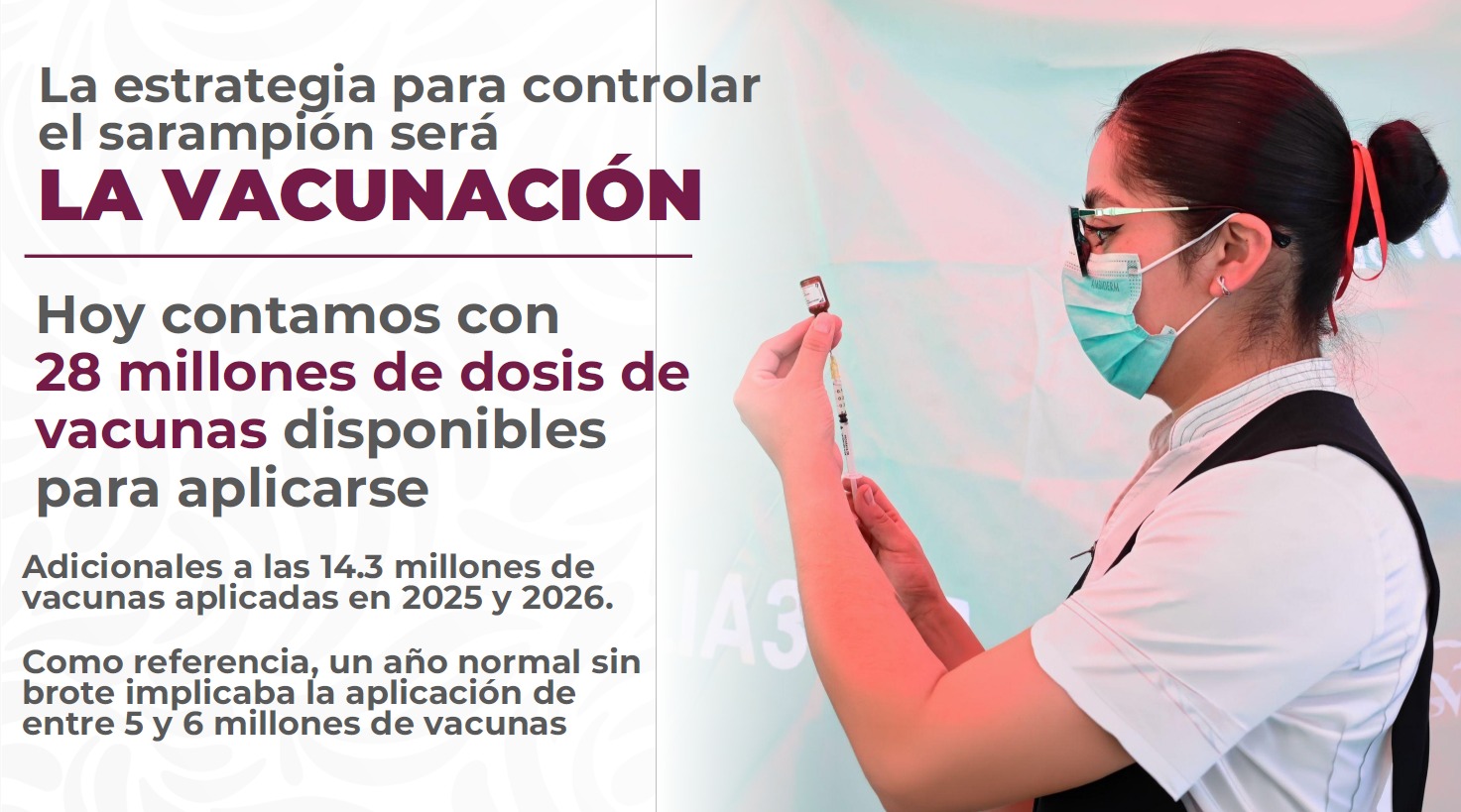Sheinbaum refuerza jornada de vacunación contra el sarampión