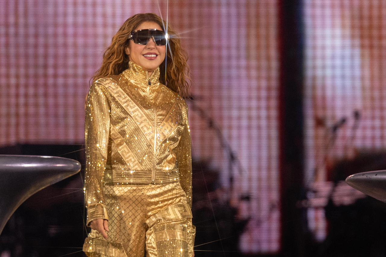 Shakira salida en el Zócalo