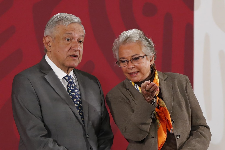 AMLO y Olga Sánchez