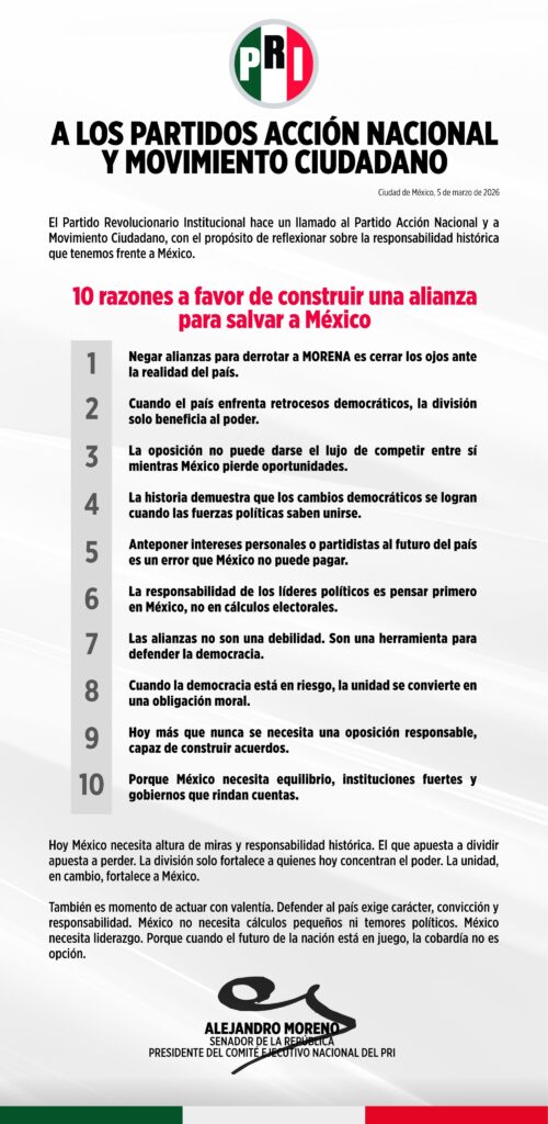 decálogo de Alito a la oposición