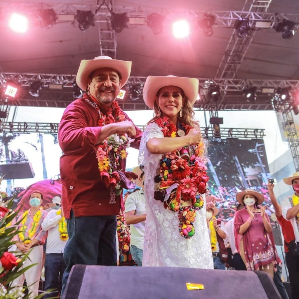 Evelyn Salgado y Félix Salgado