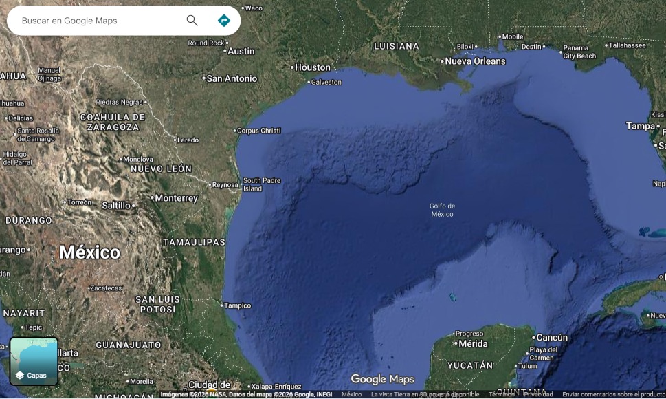 Google Maps desmiente a Trump sobre cambio de nombre del Golfo de México
