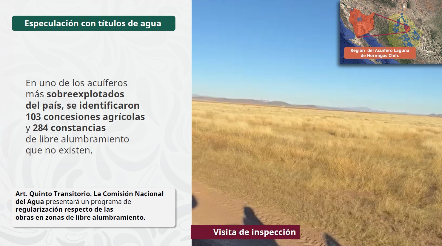 Ley de Aguas sanciona prácticas indebidas en uso de agua