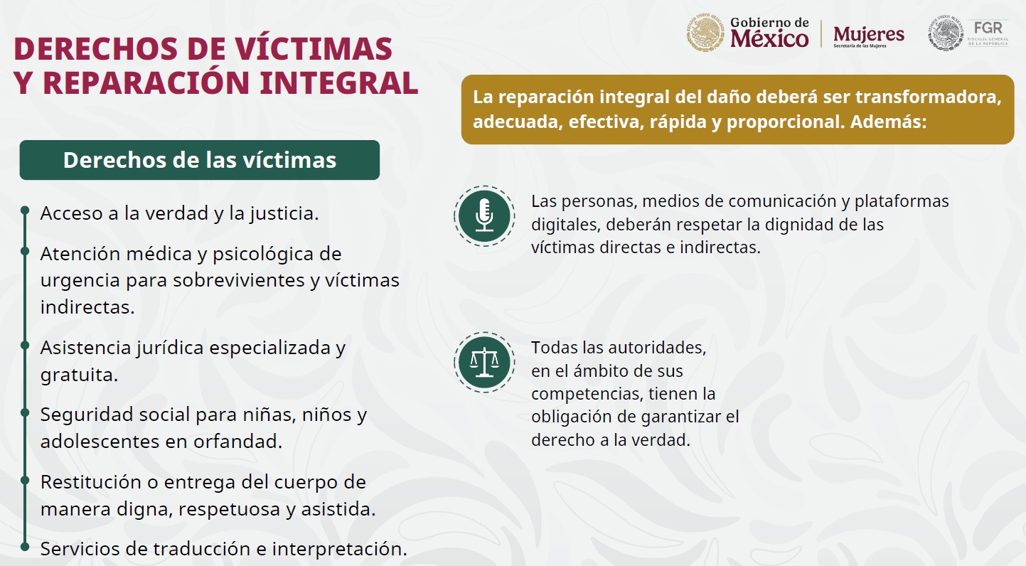 Responsabilidades adicionales, investigación y reparación integral