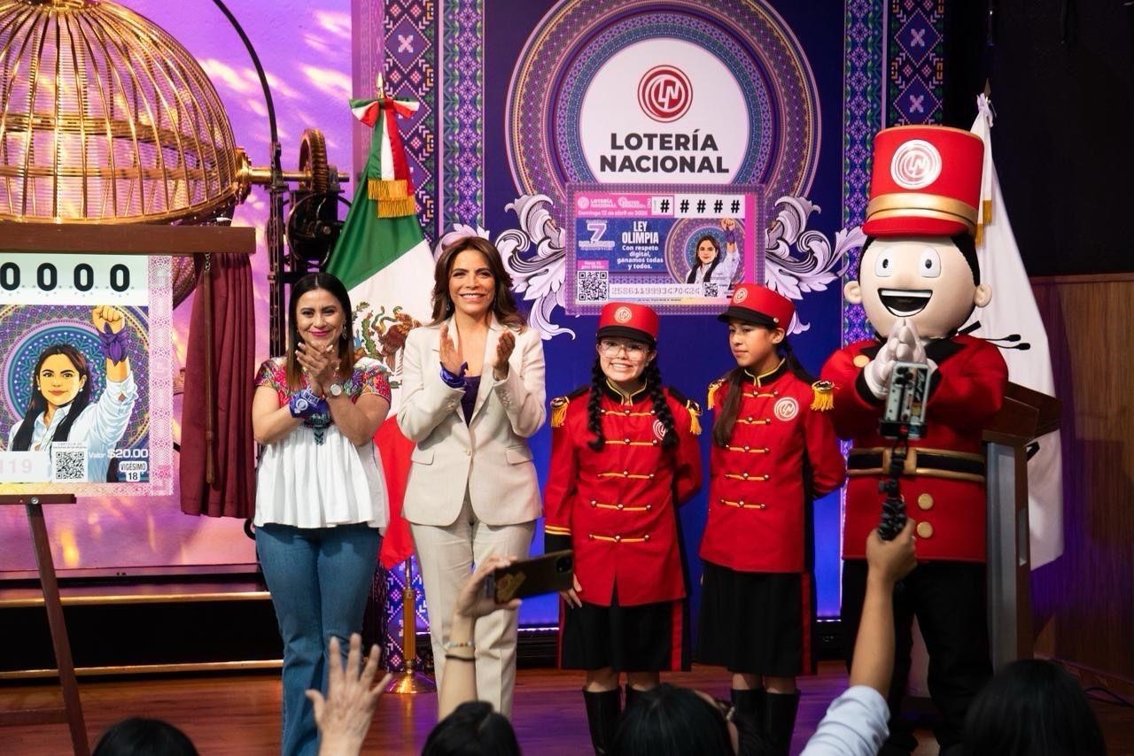 Lotería Nacional lanza billete sobre Ley Olimpia