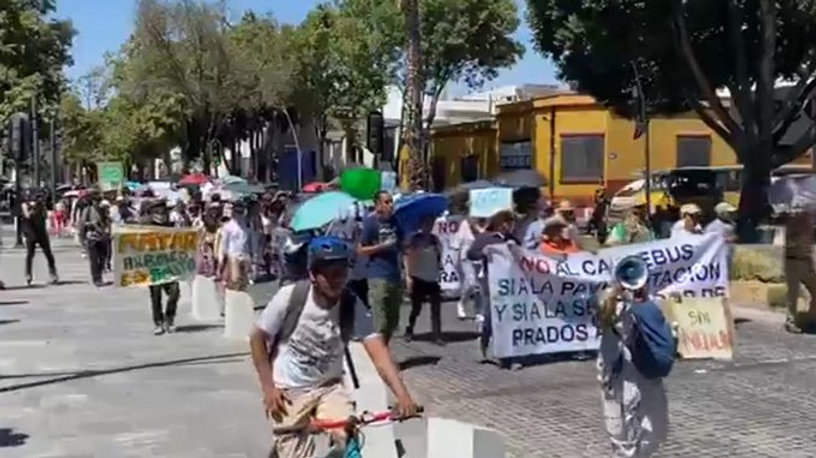 Manifestaciones contra Cablebús