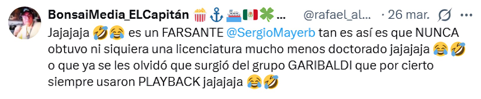 Redes tunden a Sergio Mayer por su maestría