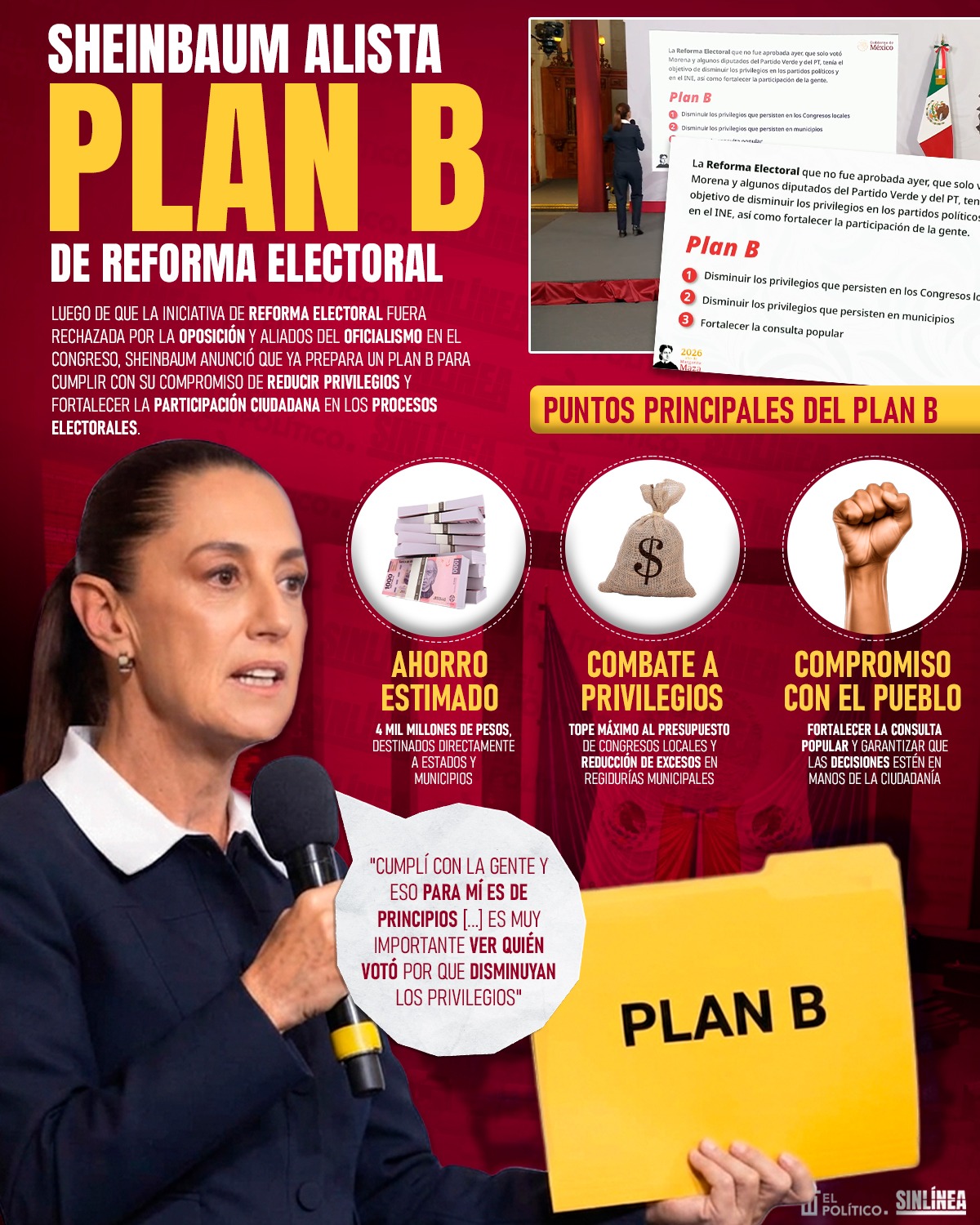 Sheinbaum alista Plan B