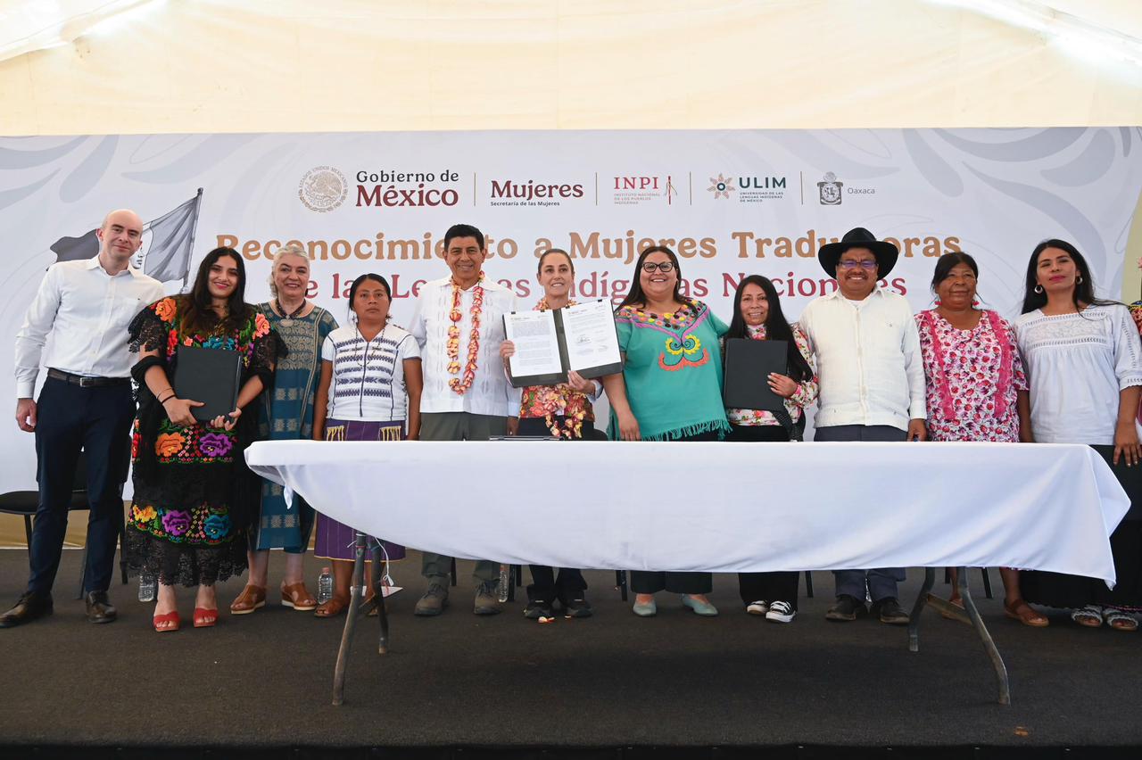 Sheinbaum encabeza ceremonia en Oaxaca 