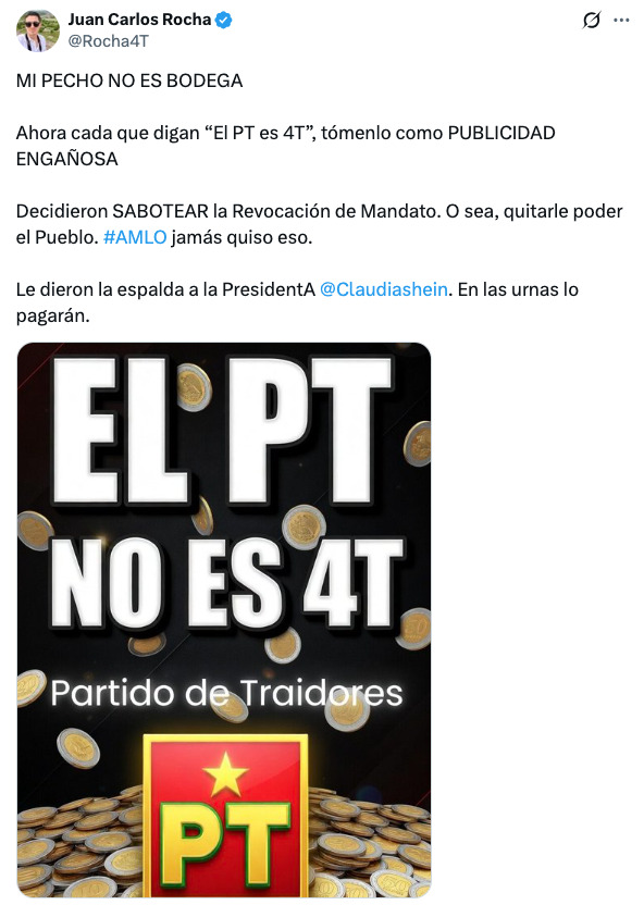 Redes tunden al Partido del Trabajo