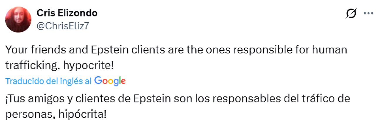 Usuarios recuerdan caso Epstein