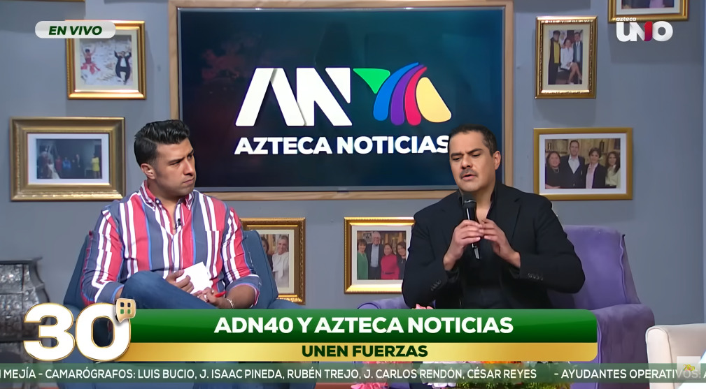 Alatorre explica fusión de Azteca Noticias y ADN 40