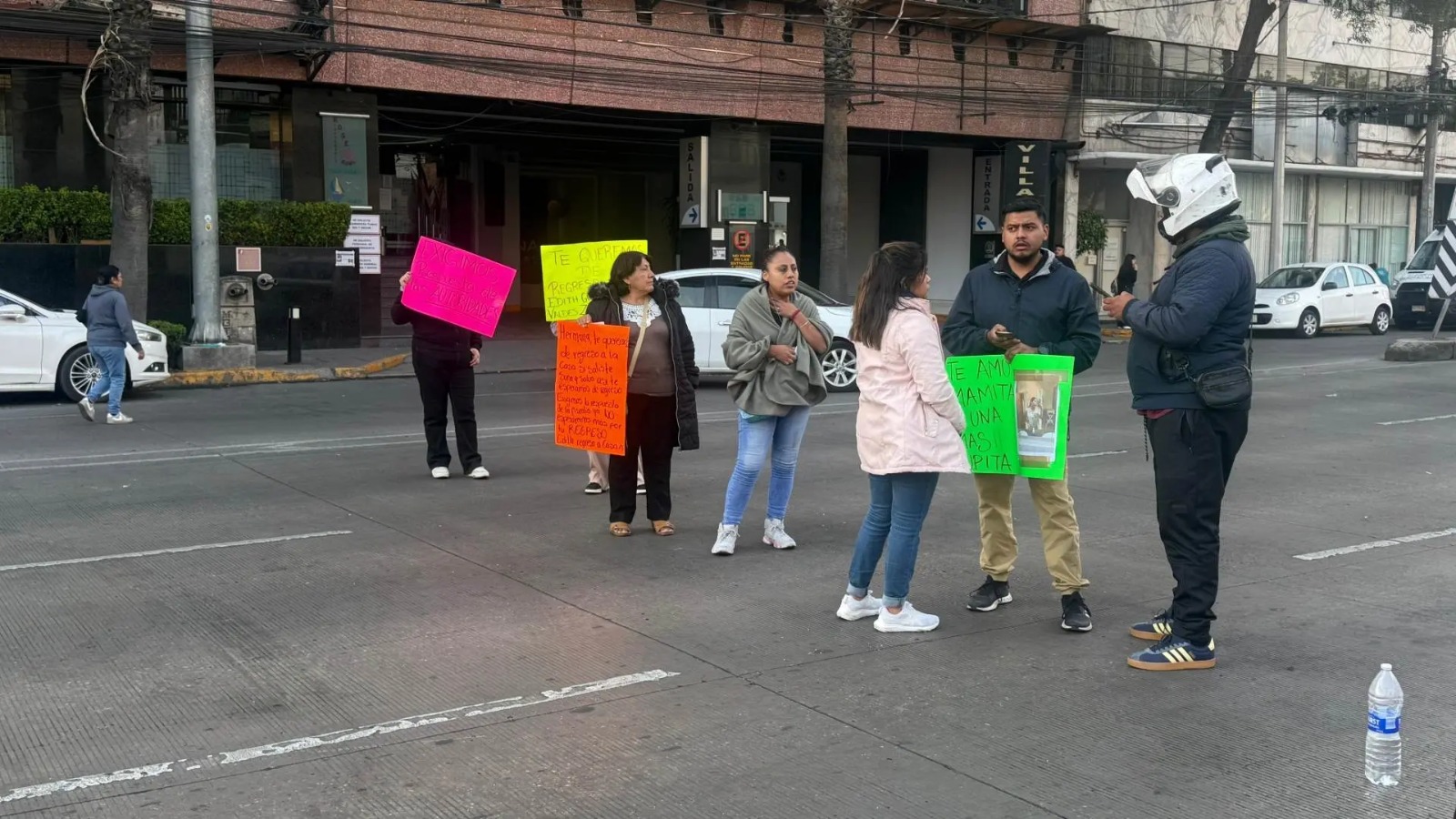 Edith Guadalupe protesta