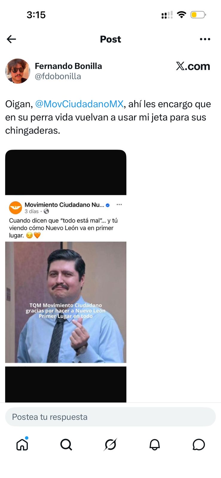 Fernando Bonilla arremete contra MC por usar su imagen